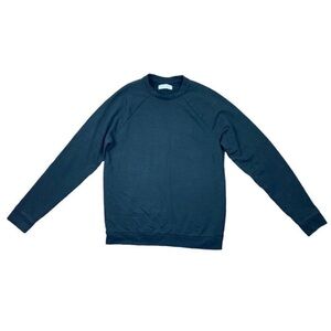 Everlane black terry crewneck sweatshirt